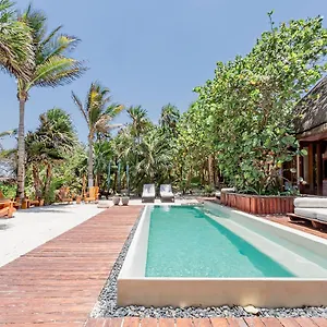 Anana Casa Cantarena Beachfront Meals Included Villa Tulum